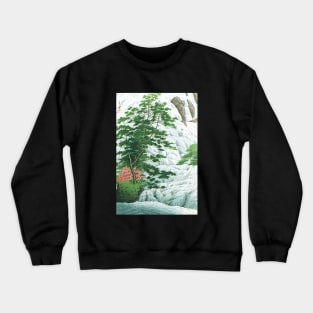 Yudaki Falls at Nikko by Kawase Hasui Crewneck Sweatshirt